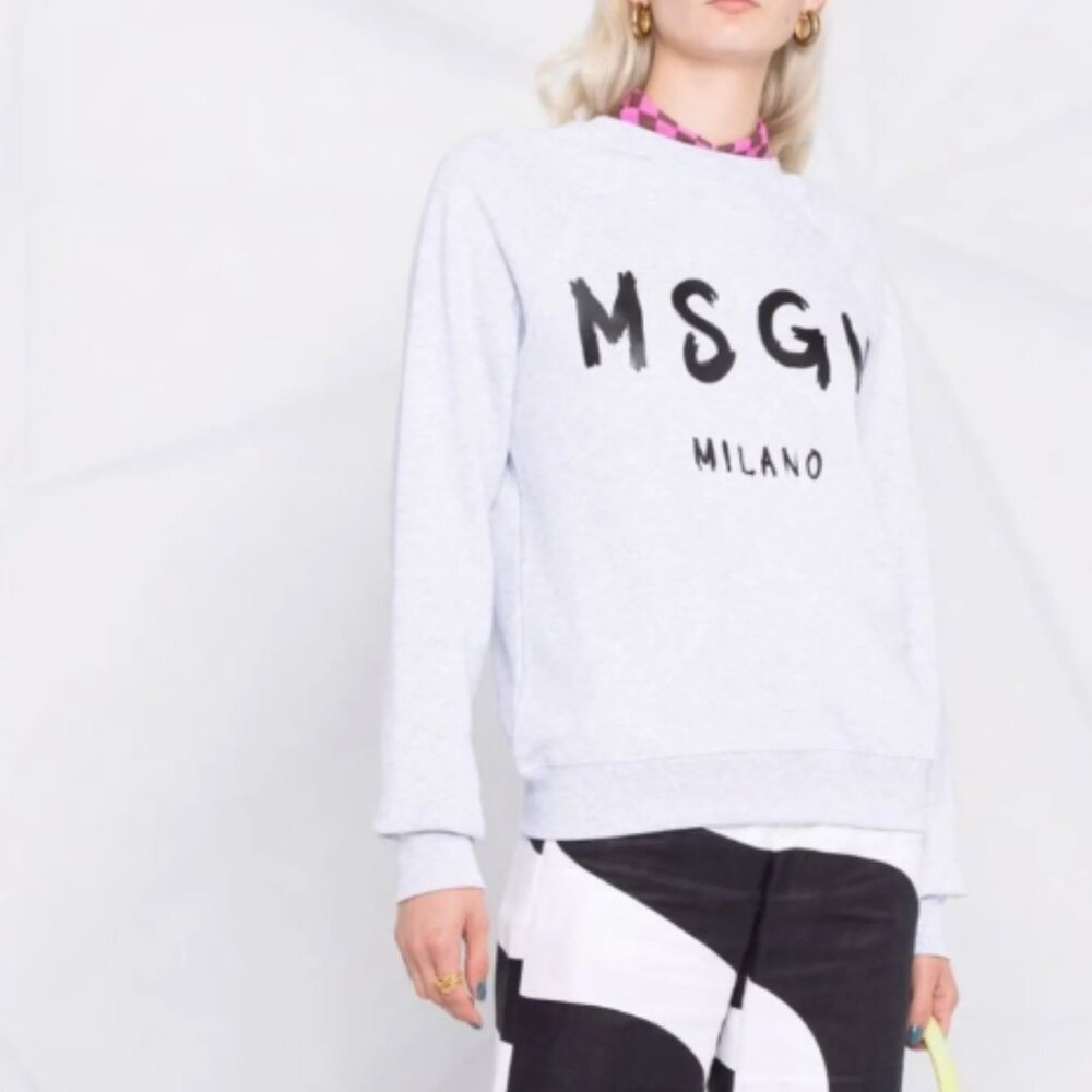 MSGM logo print sweatshirt